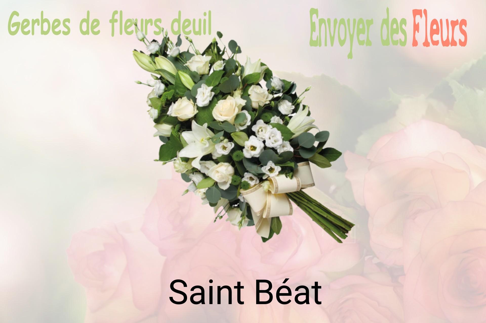 Gerbe de fleurs de deuil livrée à Saint-Béat